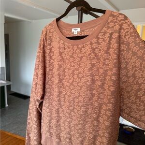 Dylan Floral Textured Blush-Tan Top